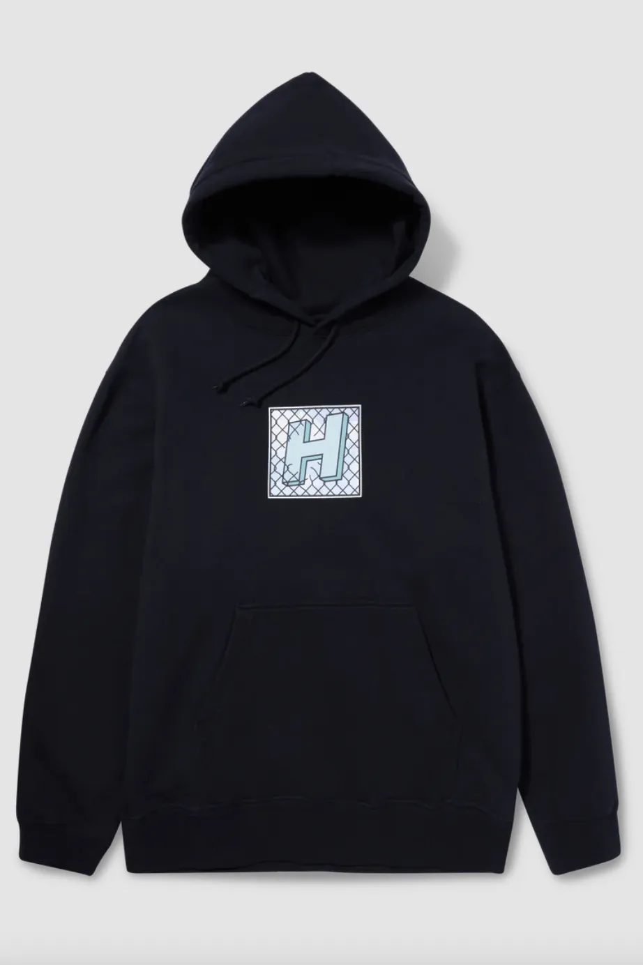 HUF TRESSPASS PULLOVER HOODIE - BLACK