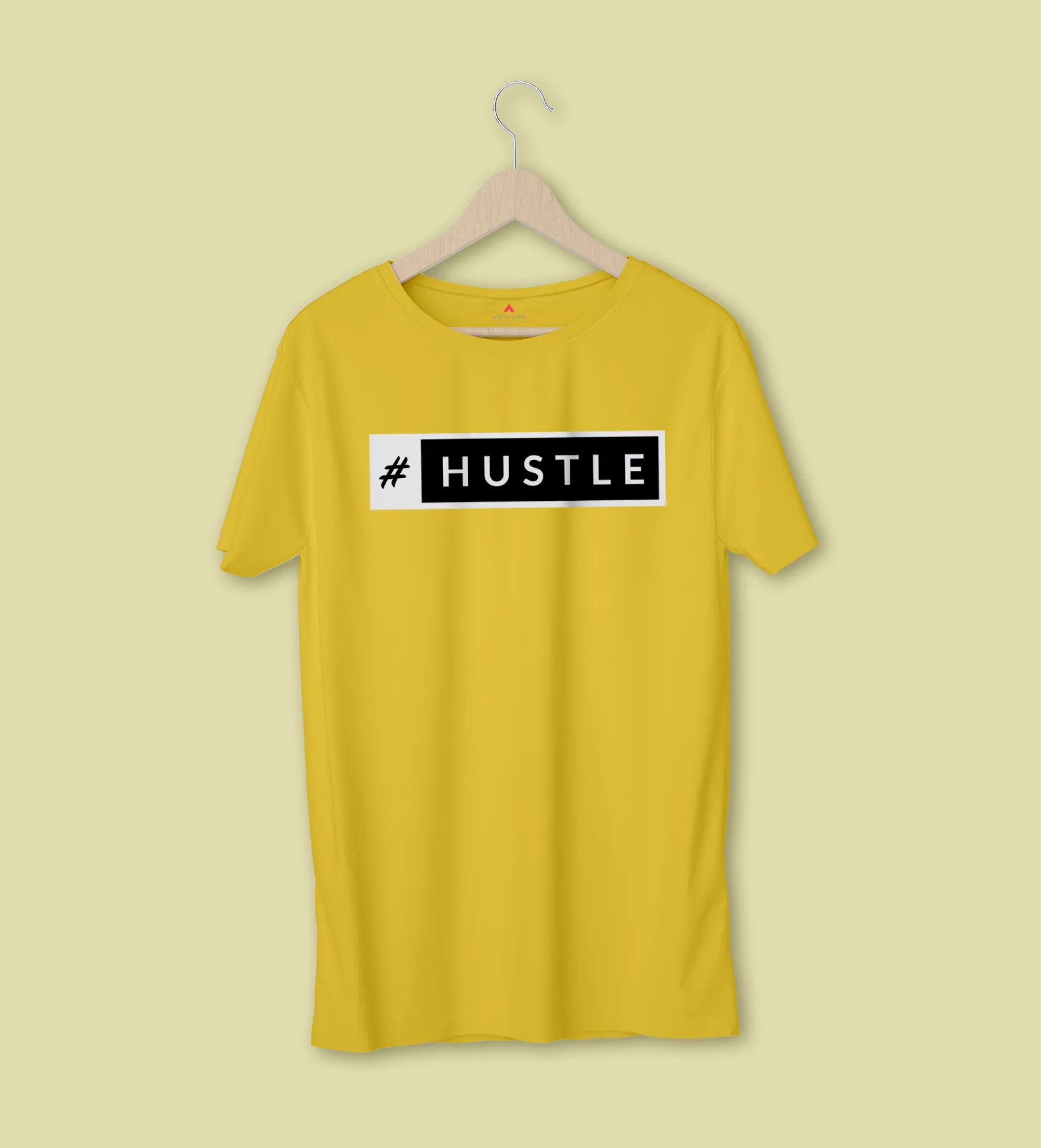 #HUSTLE HALF-SLEEVE T-SHIRT