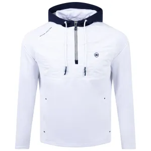 Hyperlight Weld Hybrid Half Zip Hoodie White - SS23