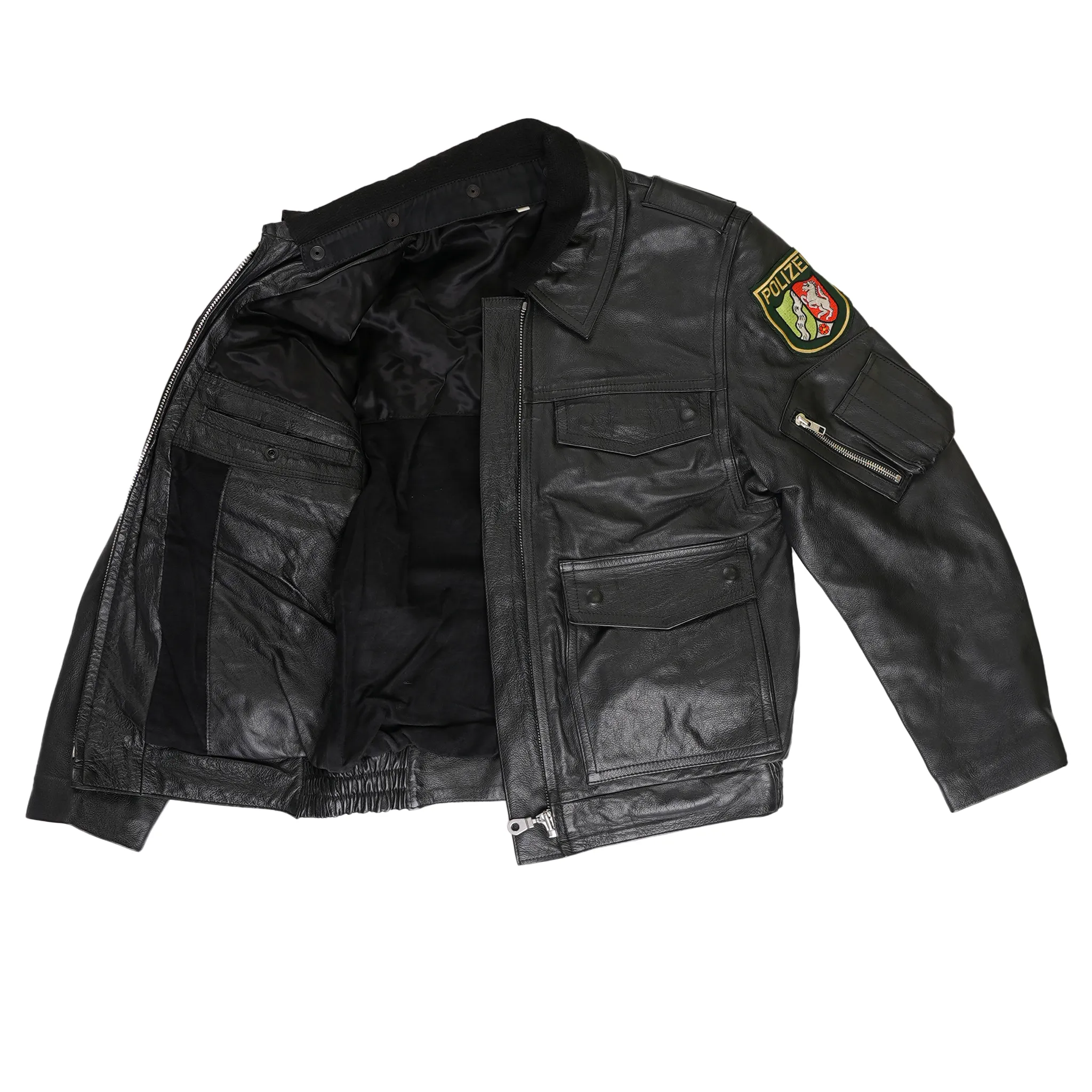 Issued German Police Women's Leather Jacket
