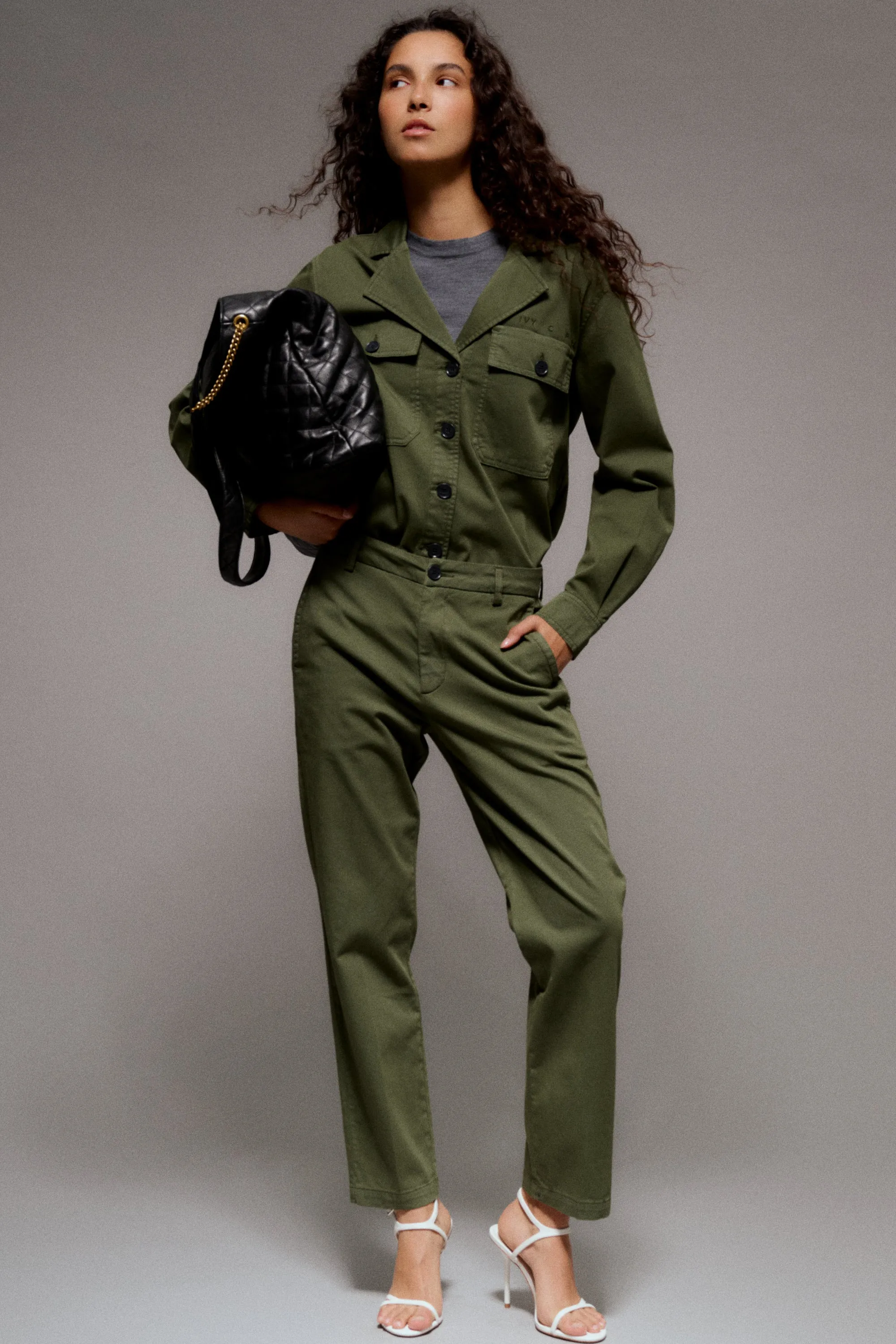 IVY-Karmey Weekend Pant - Dark Deep Army