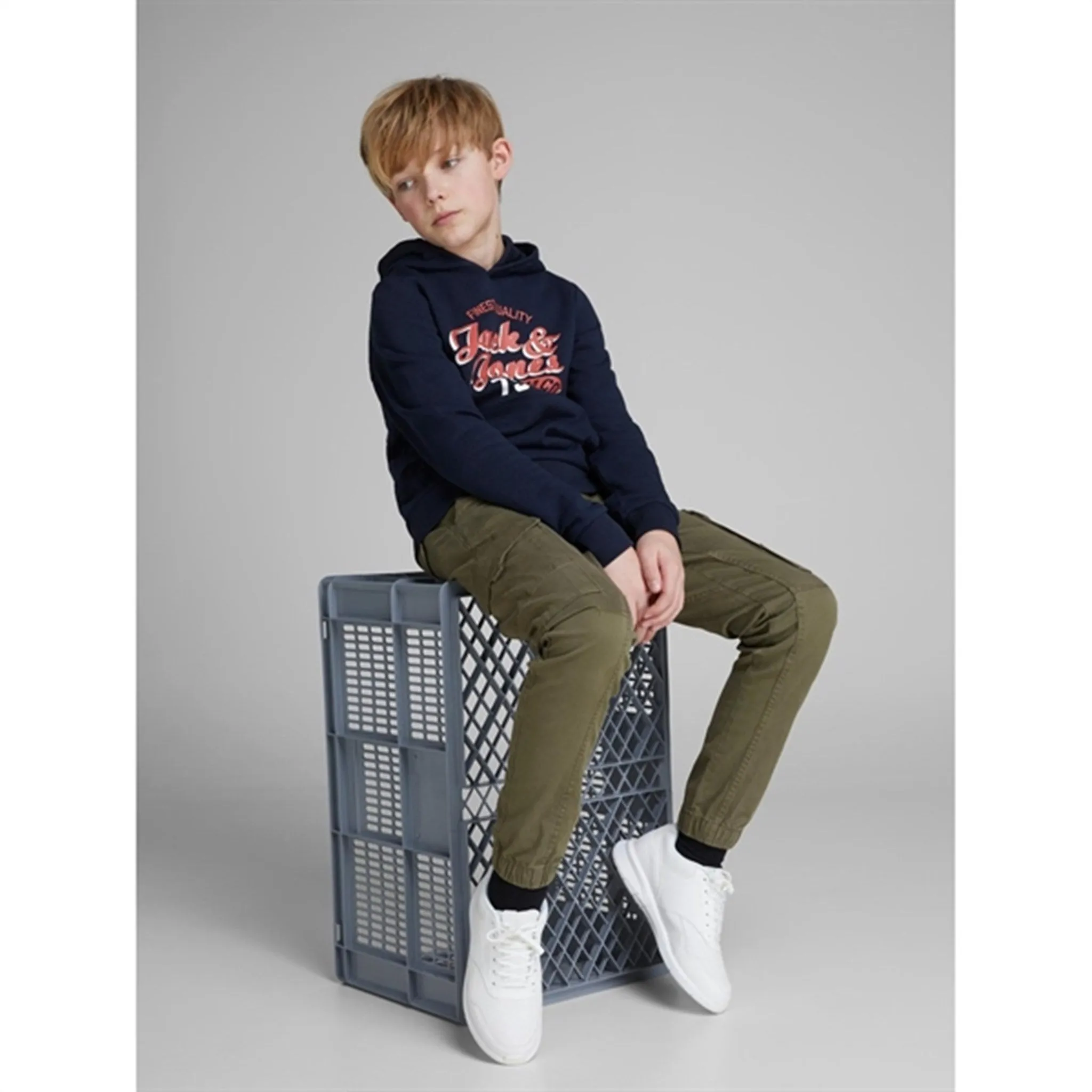 Jack & Jones Junior Olive Night Paul Flake Pants 542 Noos