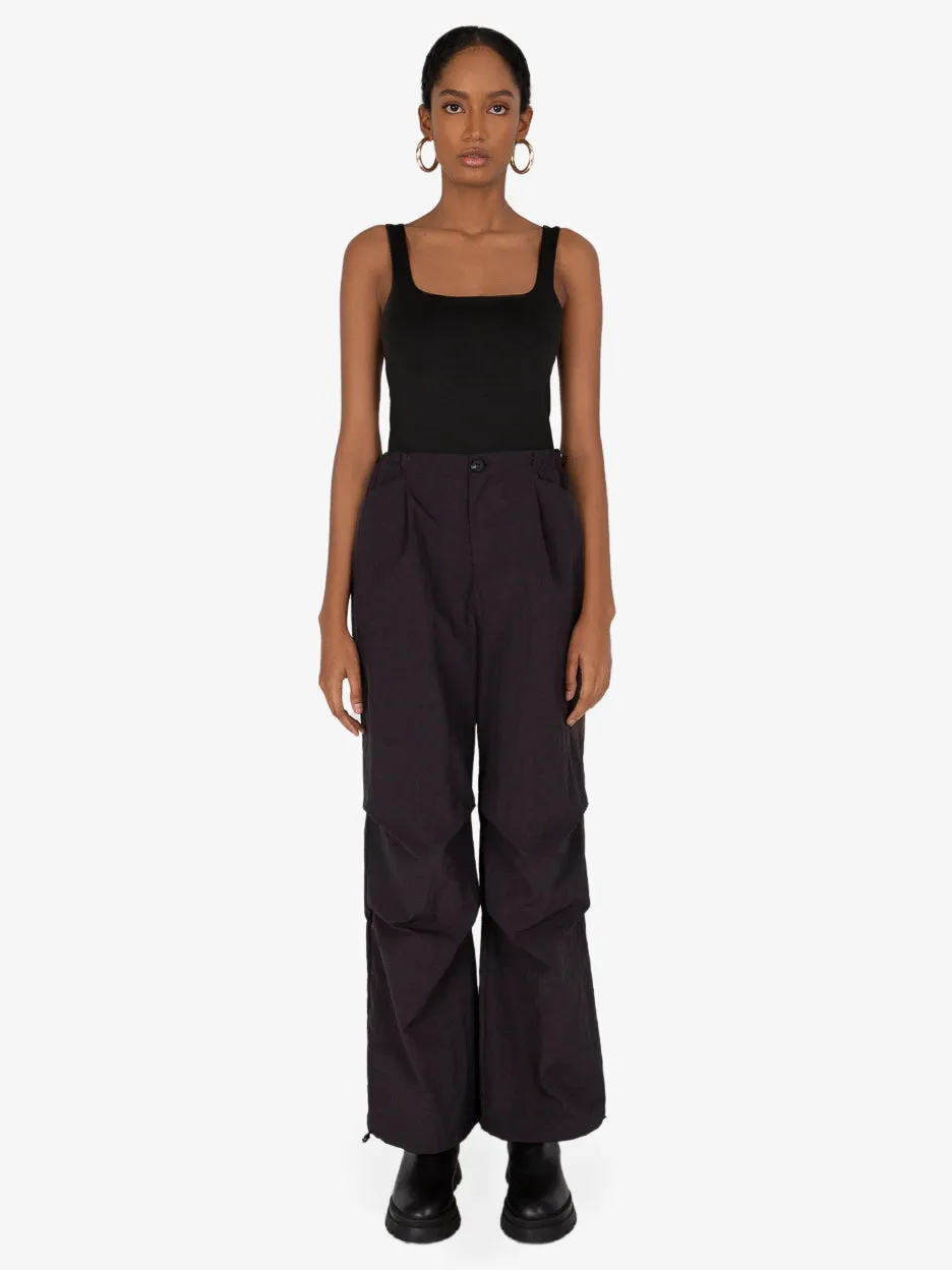 Julia Black Parachute Pants
