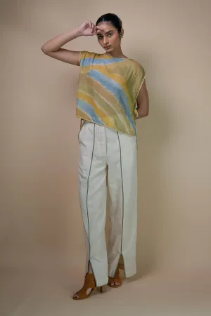 Kora Front Slit High-Waist Pants