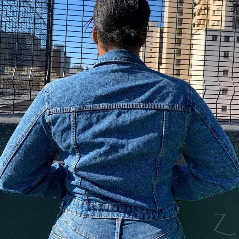 Ladies Super Strong Short Denim Jacket | Plain | "Wow"