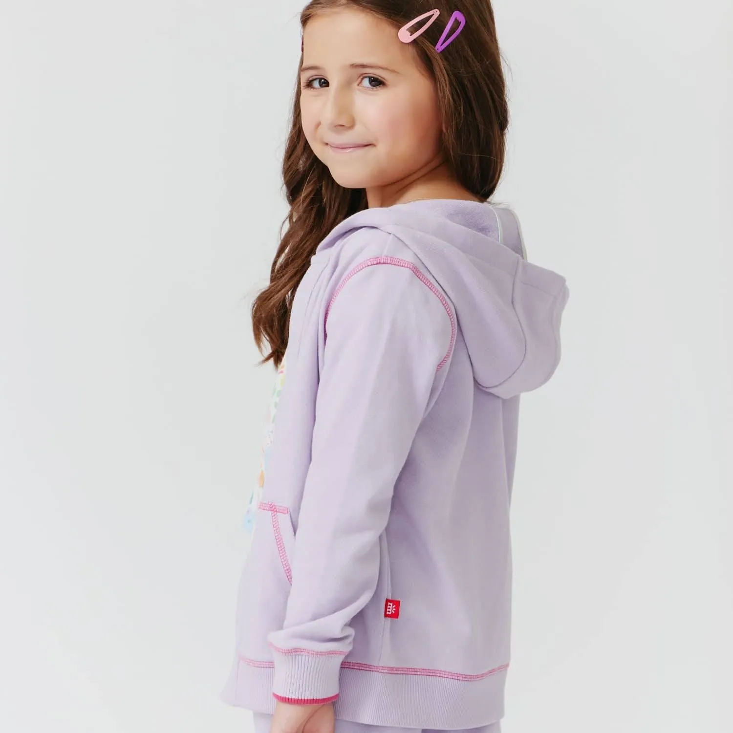 lavender french terry magnetic hoodie