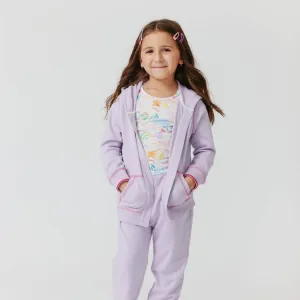lavender french terry magnetic hoodie