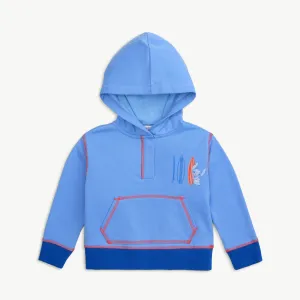 Lilo blue cotton magnetic hoodie