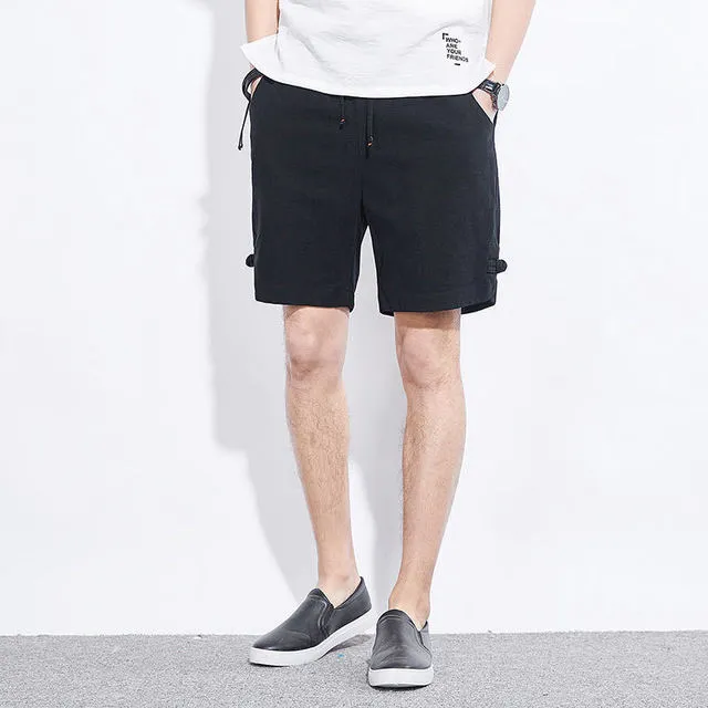 Linen Breathable Loose Fit Casual Short