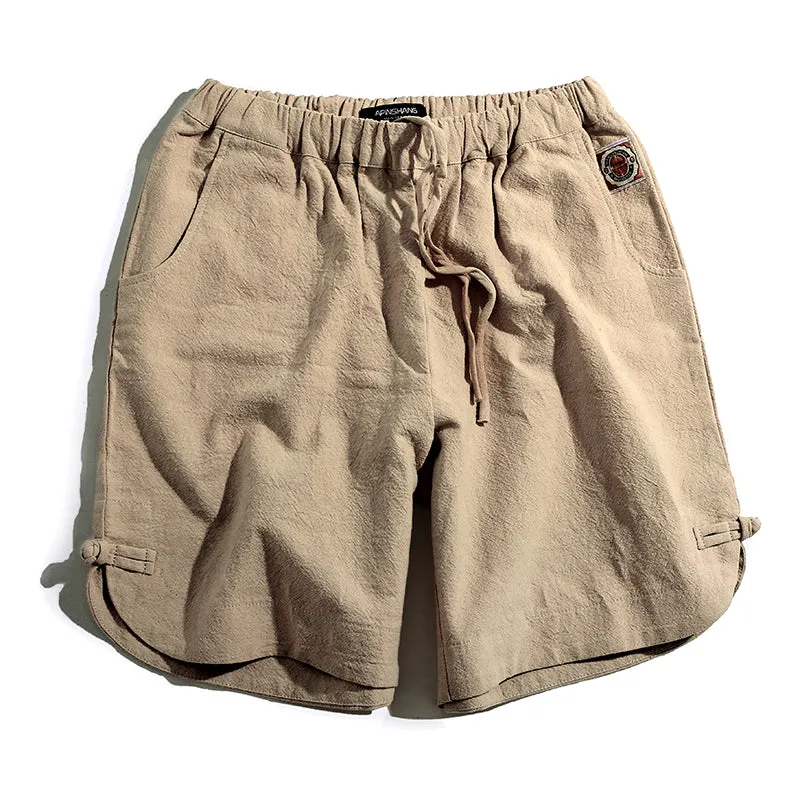 Linen Breathable Loose Fit Casual Short