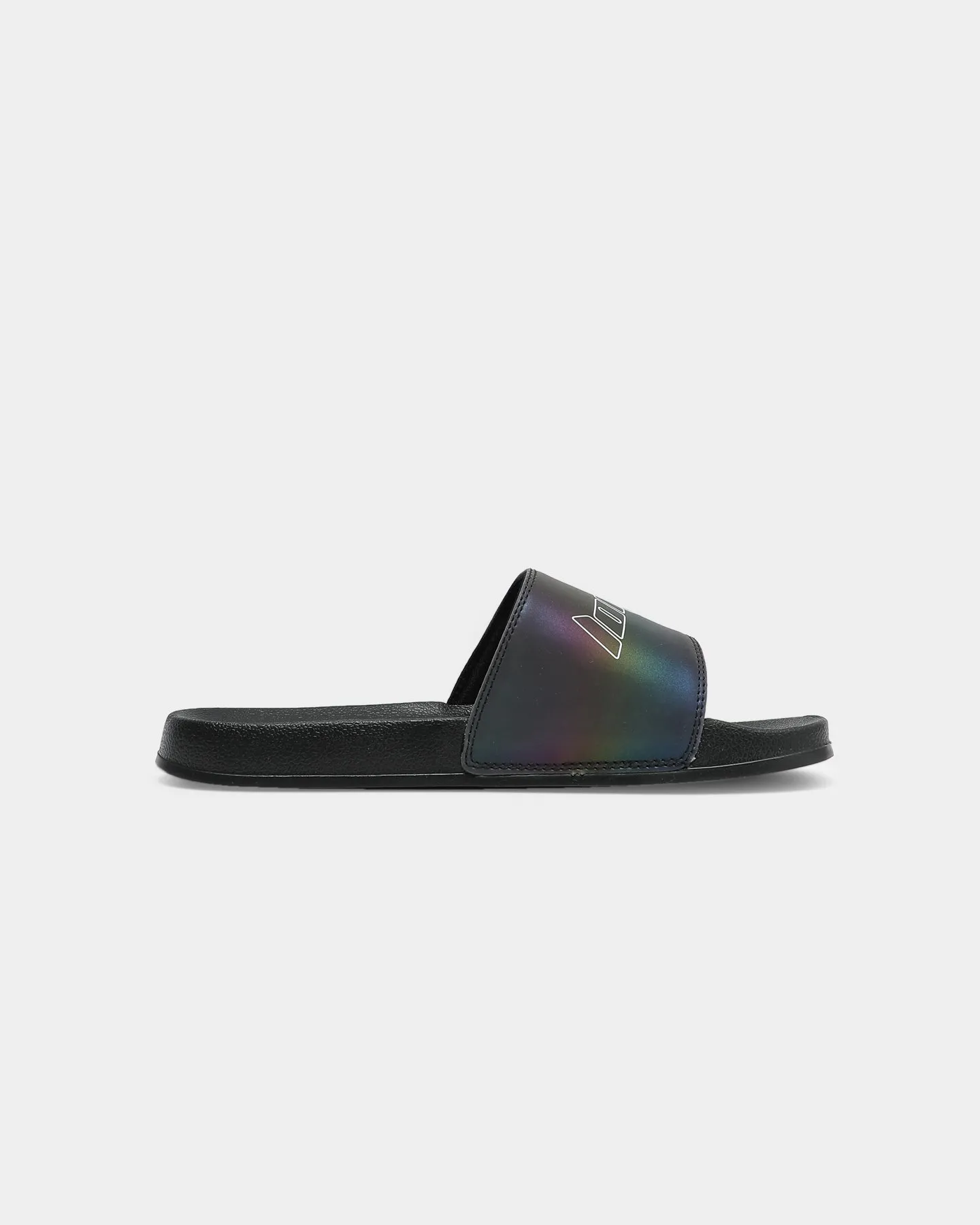 Loiter Reflective Slide Black/Rainbow Reflective