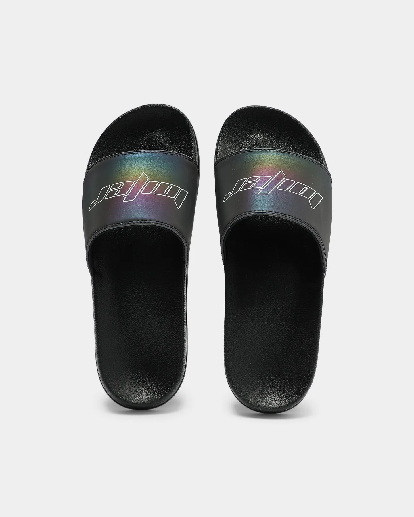 Loiter Reflective Slide Black/Rainbow Reflective