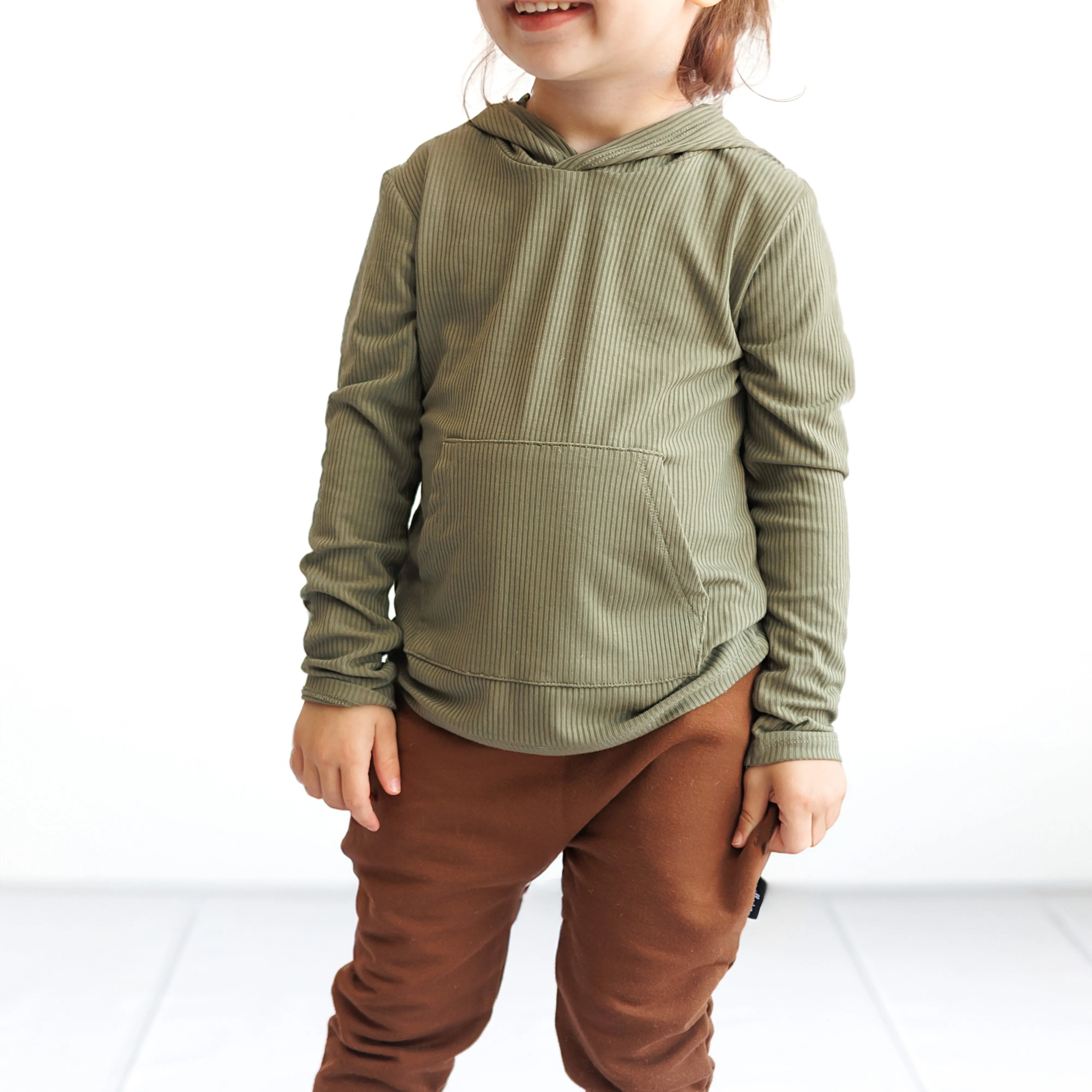 LONG SLEEVE HOODIE- Sage