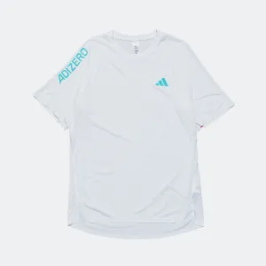 Mens adizero Running Tee - White