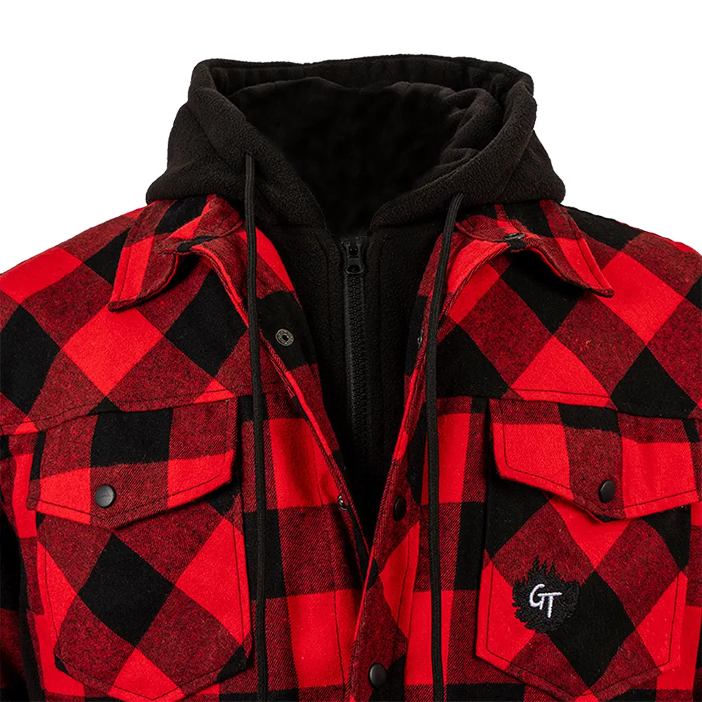 Men's Naturmania Insulated Plaid Shirt Jacket