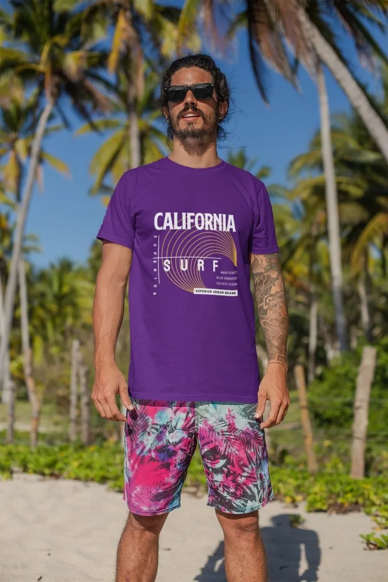 Mens T shirts 'California Superior Surf'