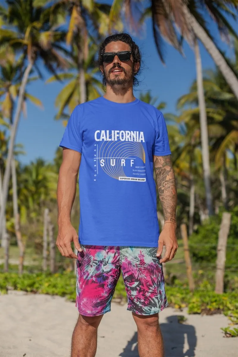 Mens T shirts 'California Superior Surf'
