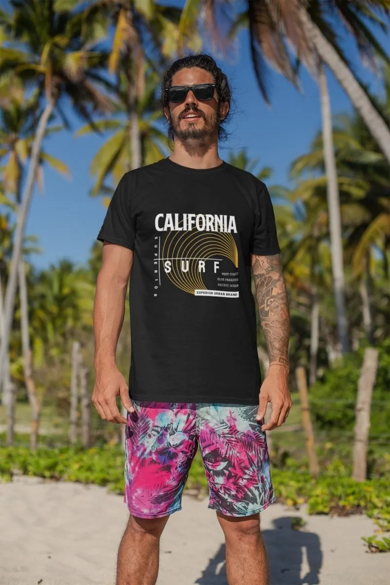 Mens T shirts 'California Superior Surf'