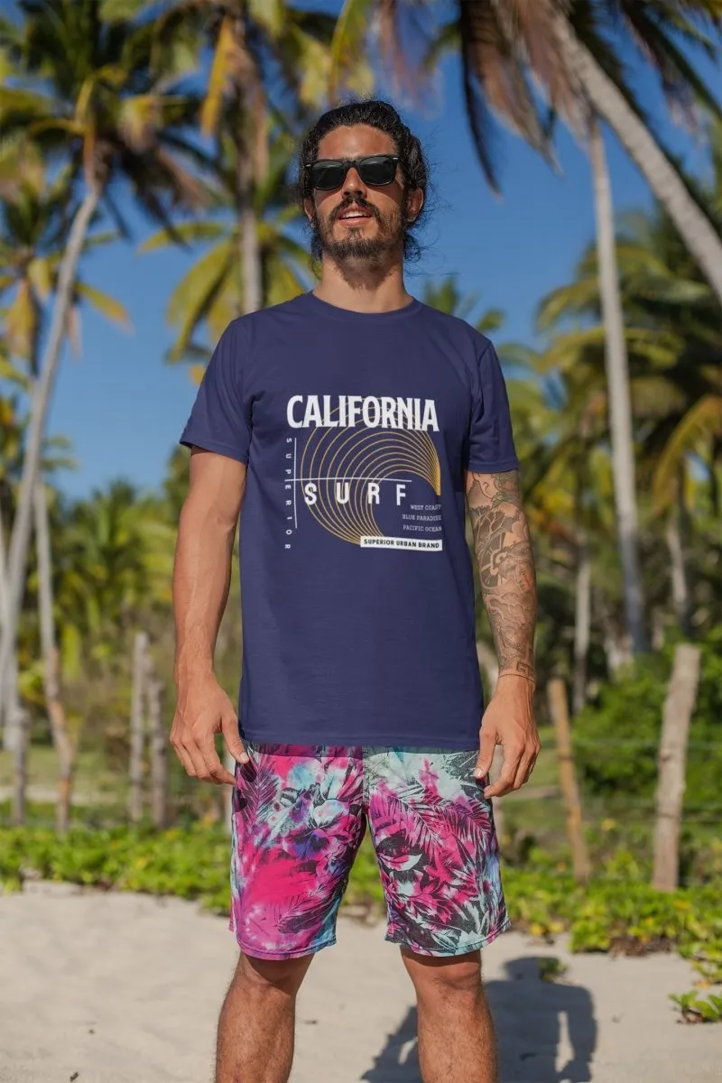 Mens T shirts 'California Superior Surf'