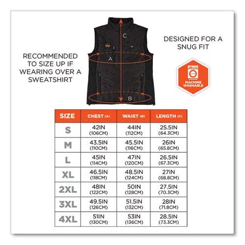 N-ferno 6495 Rechargeable Heated Vest With Batter Power Bank, Fleece/polyester, Small, Black, Ships In 1-3 Business Days