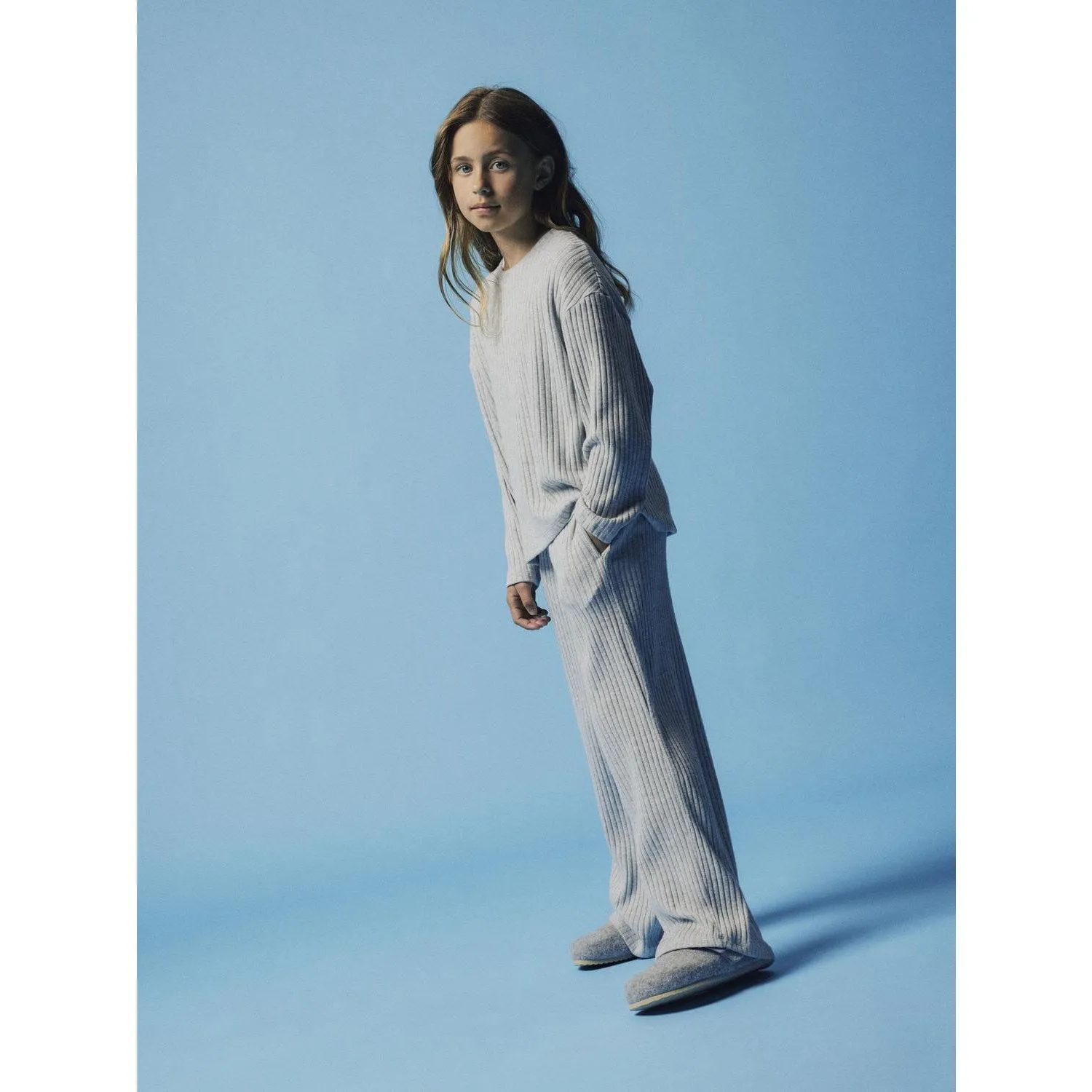 Name It Grey Melange Rikka Wide Pants