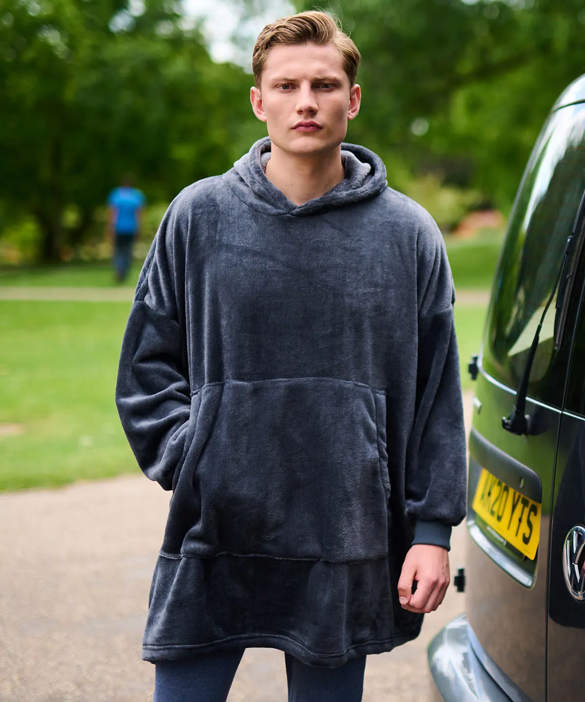 Navy - Snuggler oversized fleece hoodie