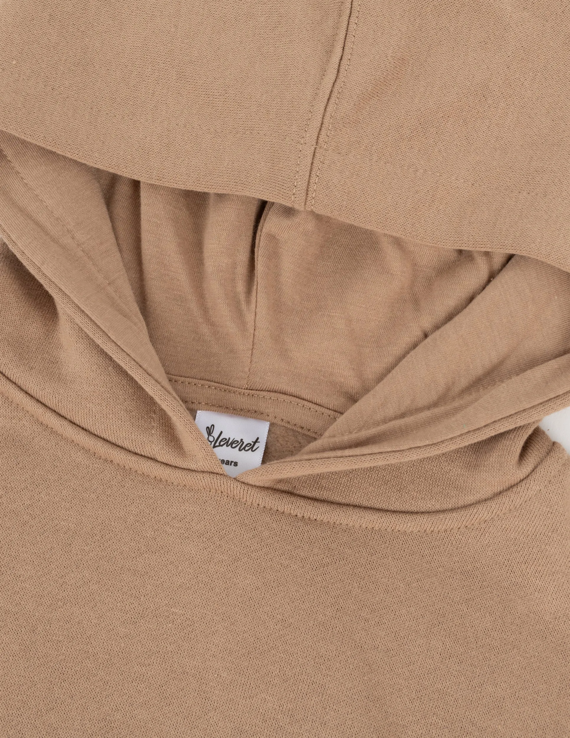 Neutral Solid Color Pullover Hoodie