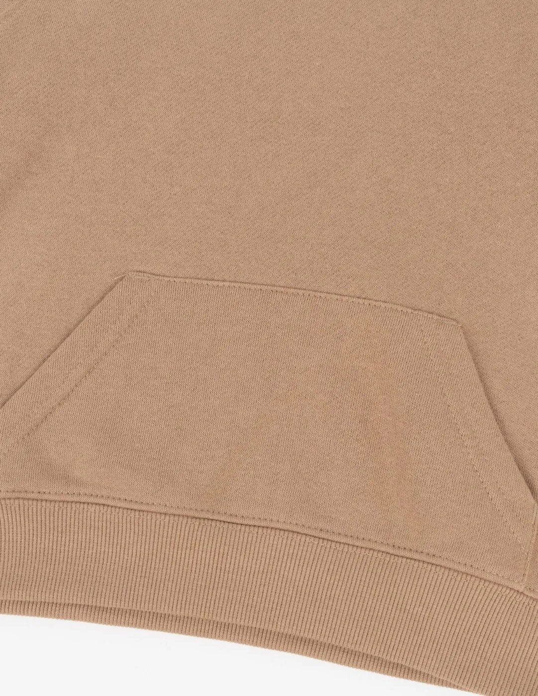 Neutral Solid Color Pullover Hoodie