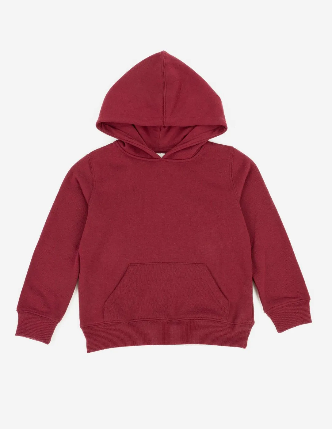 Neutral Solid Color Pullover Hoodie