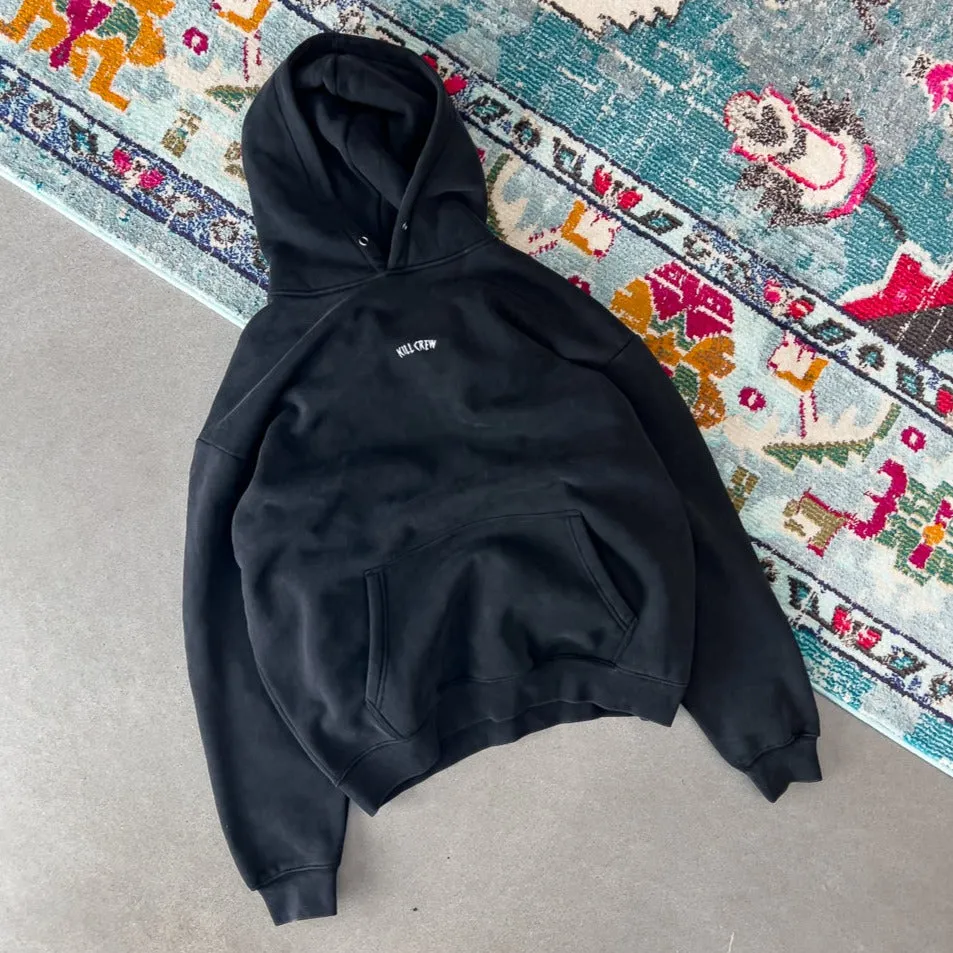 OVERSIZED LUX "SIMPLE" HOODIE - BLACK