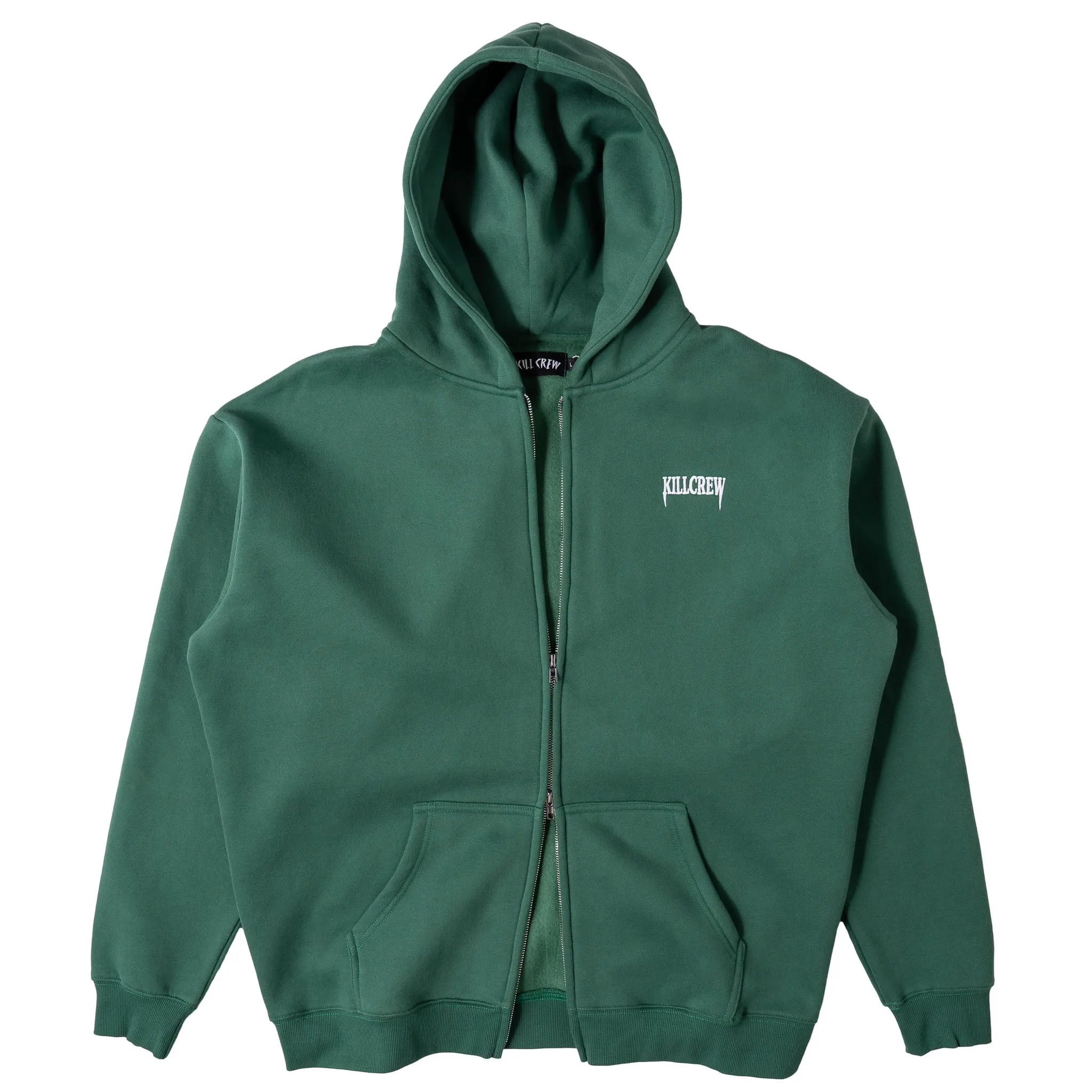 OVERSIZED LUX "SIMPLE" ZIP UP - GREEN