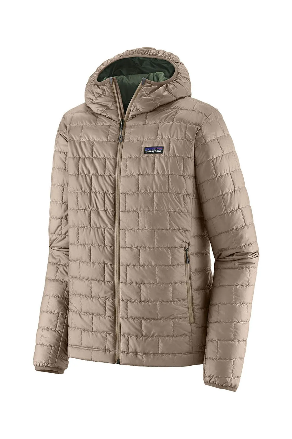 Patagonia Mens Nano Puff Custom Hoodies, Seabird Grey