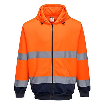 Portwest B317 - Hi-Vis Two-Tone Zipped Hoody