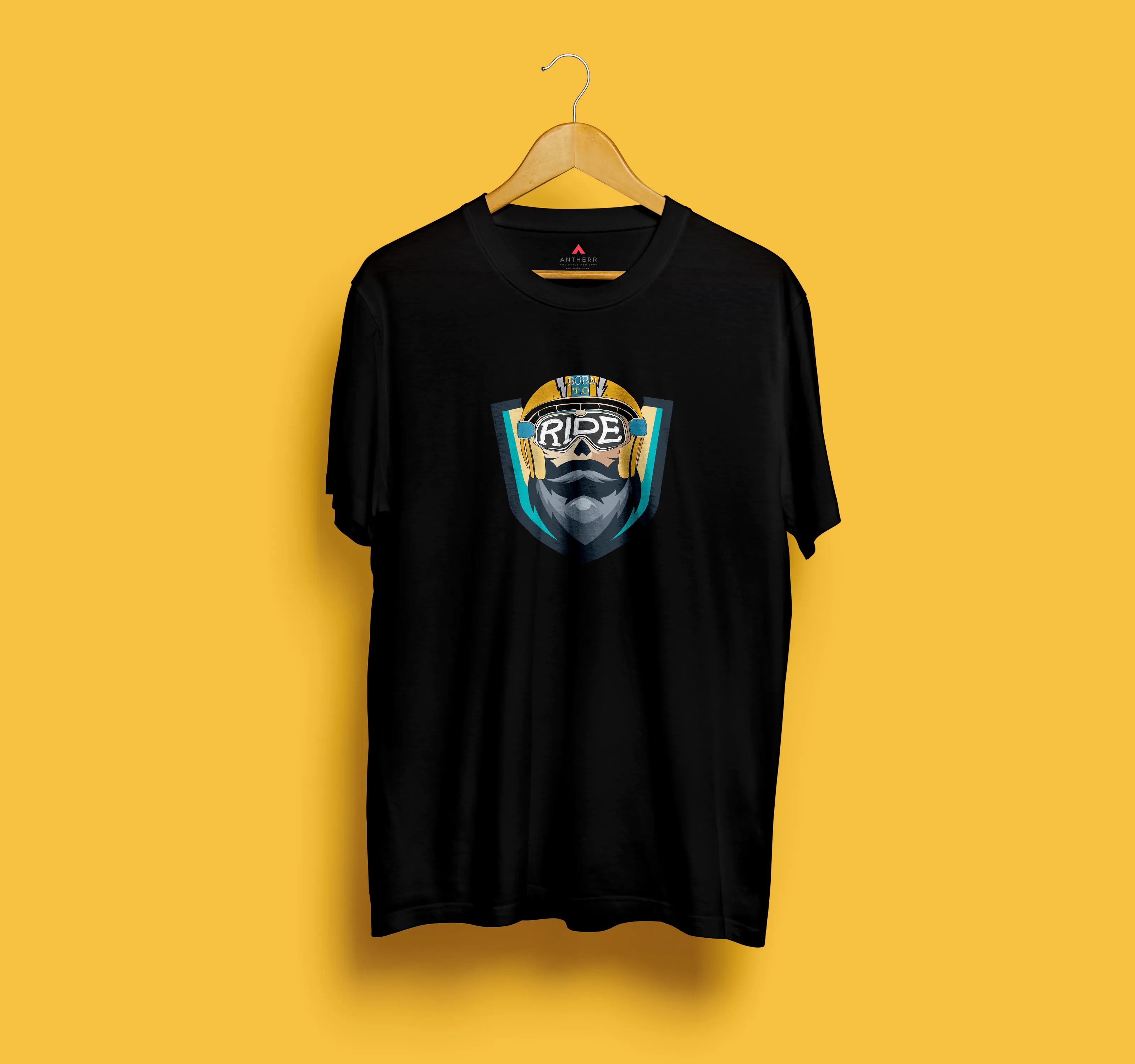 " BORN TO RIDE " - HALF-SLEEVE T-SHIRTS