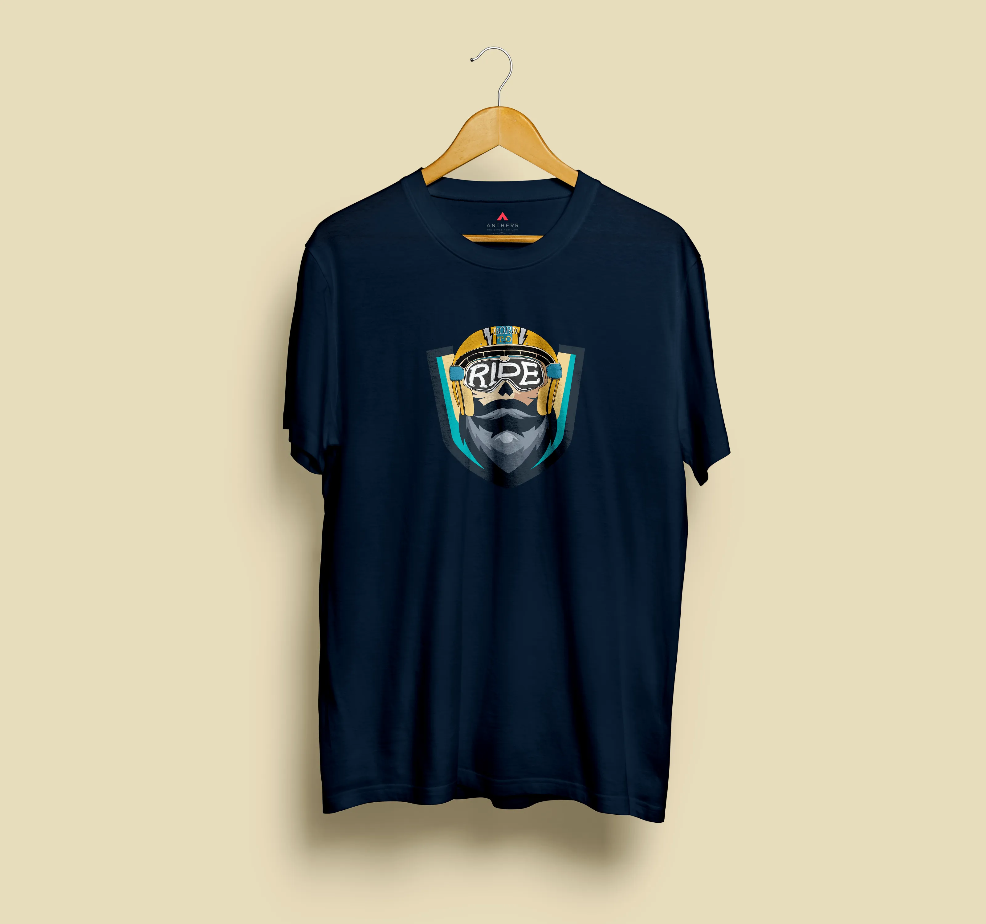 " BORN TO RIDE " - HALF-SLEEVE T-SHIRTS