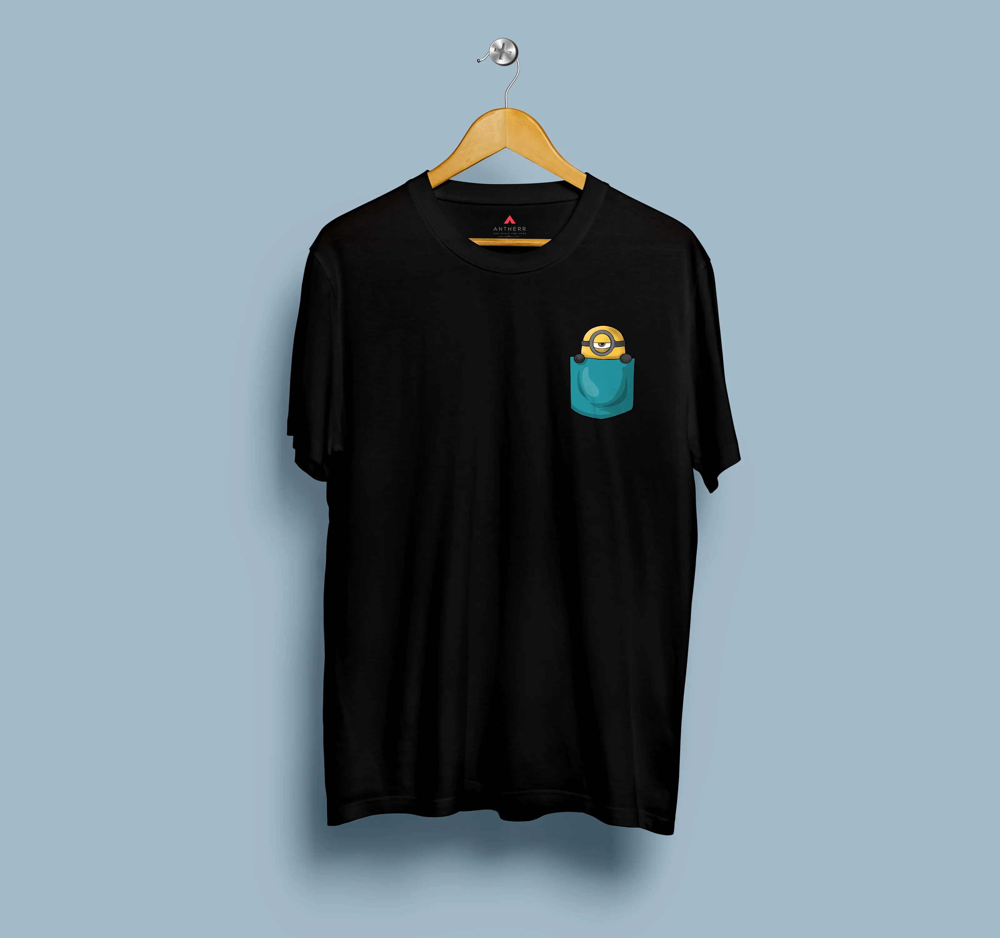 " MINIONS " - HALF-SLEEVE POCKET DESIGN T-SHIRTS.