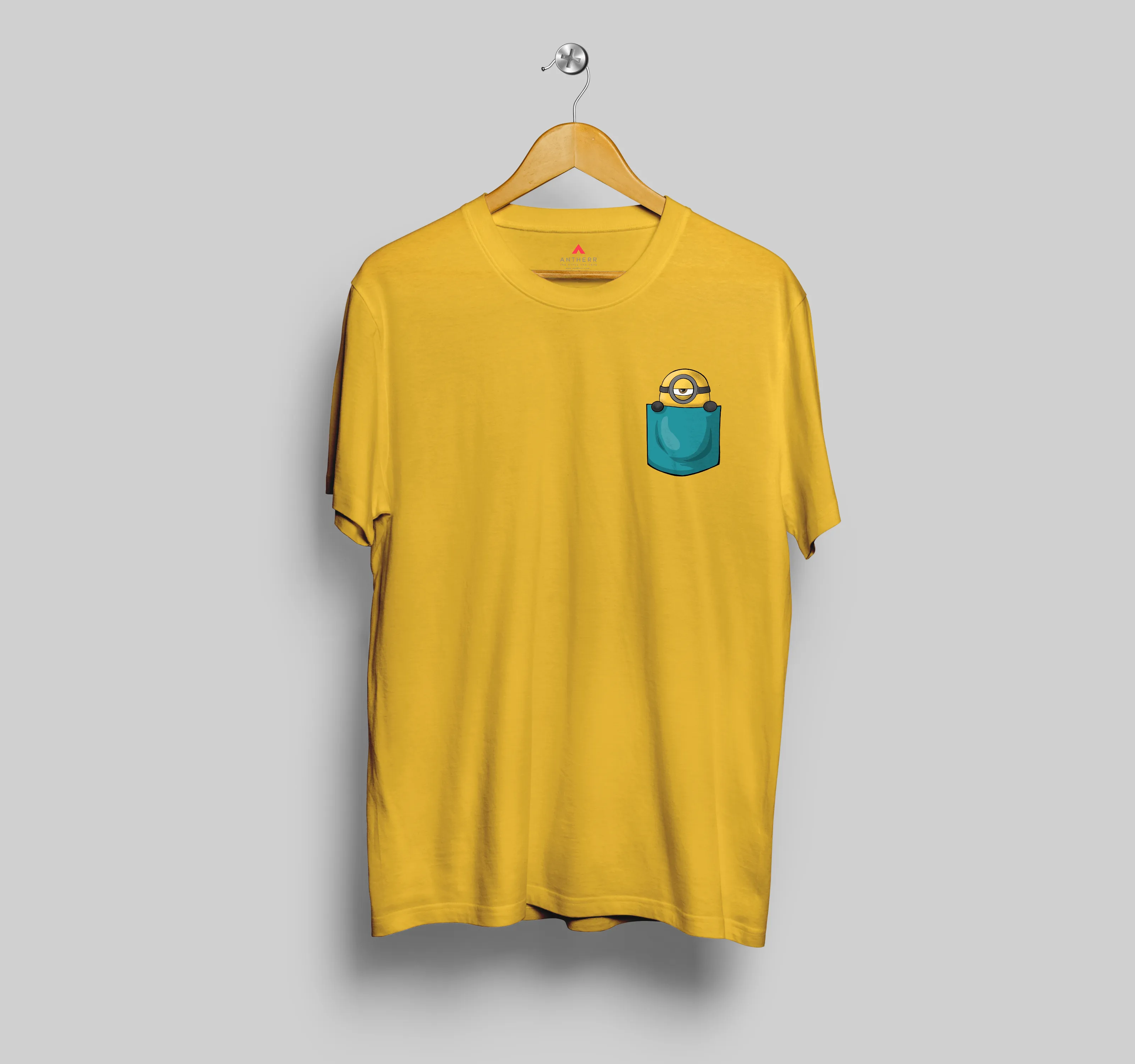 " MINIONS " - HALF-SLEEVE POCKET DESIGN T-SHIRTS.