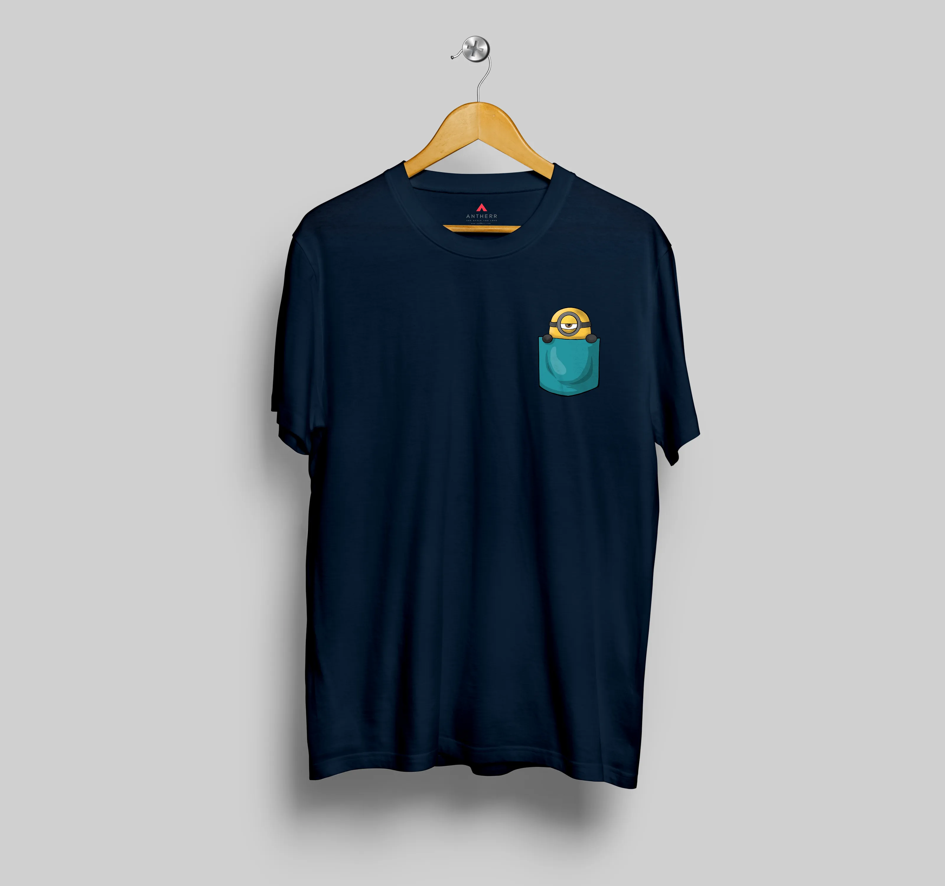 " MINIONS " - HALF-SLEEVE POCKET DESIGN T-SHIRTS.