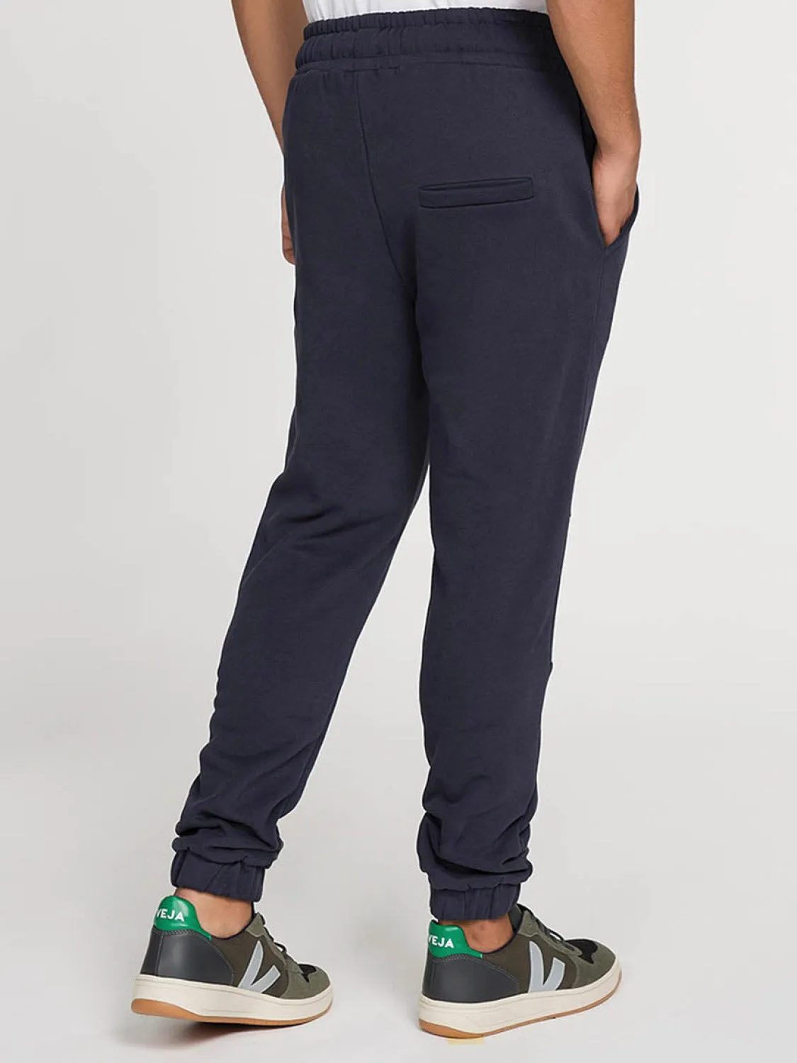 Regular Fit Cotton Sweatpants Navy Blue