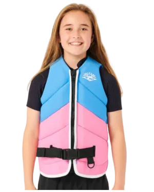 Rip Curl Girls' D Patrol Buoy Vest - Light Blue - 2024