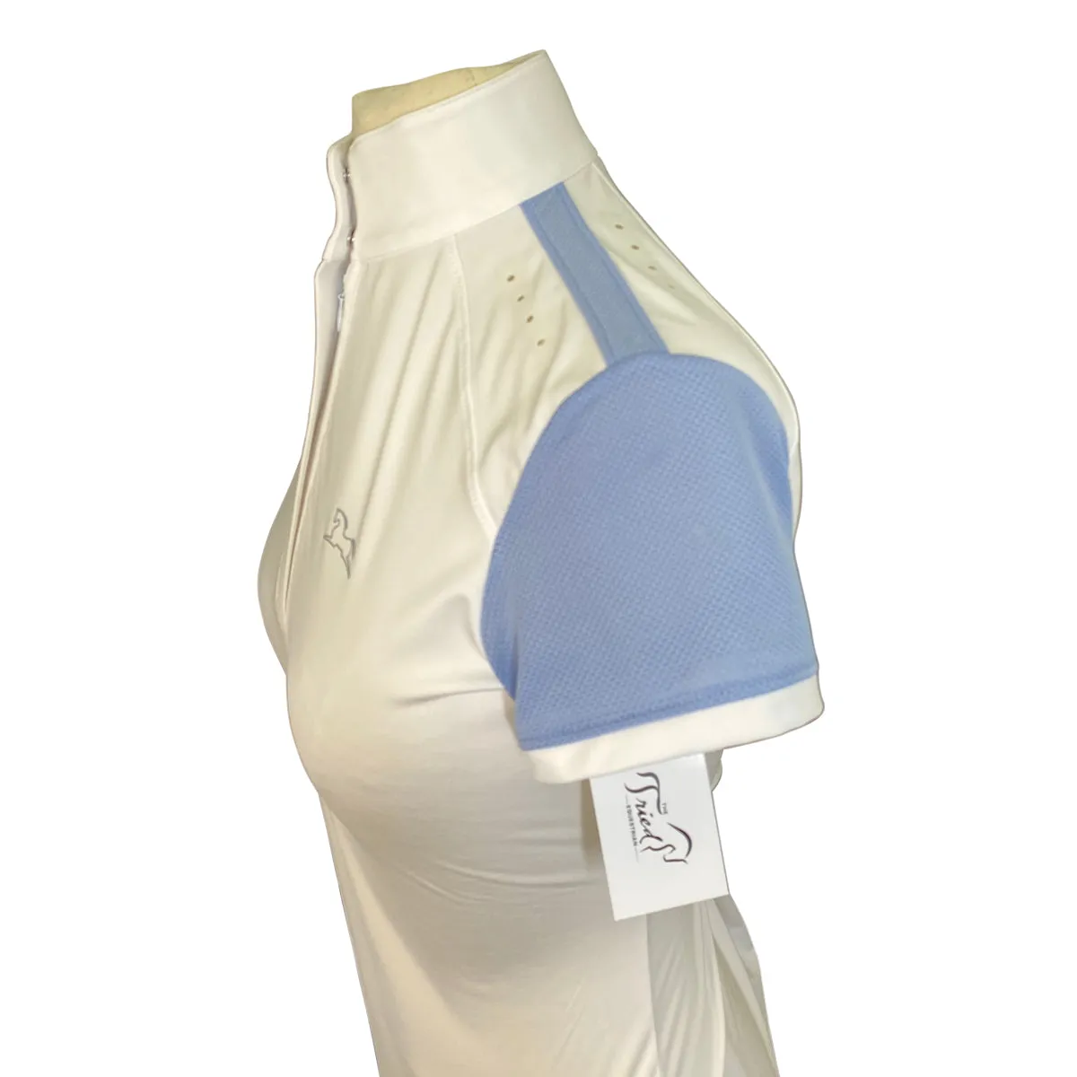 RJ Classics 'Aerial 37.5' Show Shirt in White w/Blue - Women's XXS