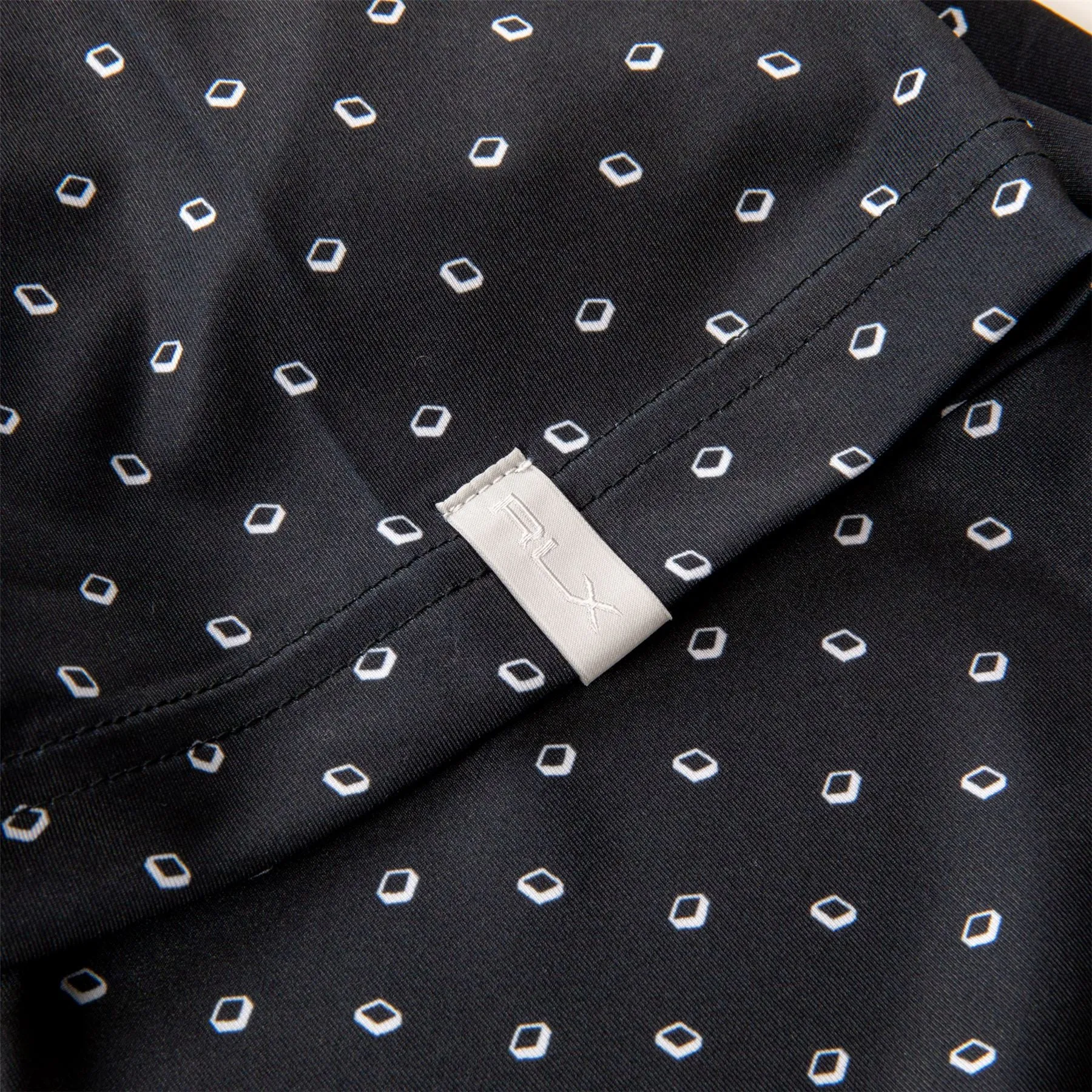 RLX Printed Lightweight Airflow Polo Black Monterey - SS24
