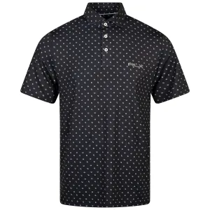 RLX Printed Lightweight Airflow Polo Black Monterey - SS24