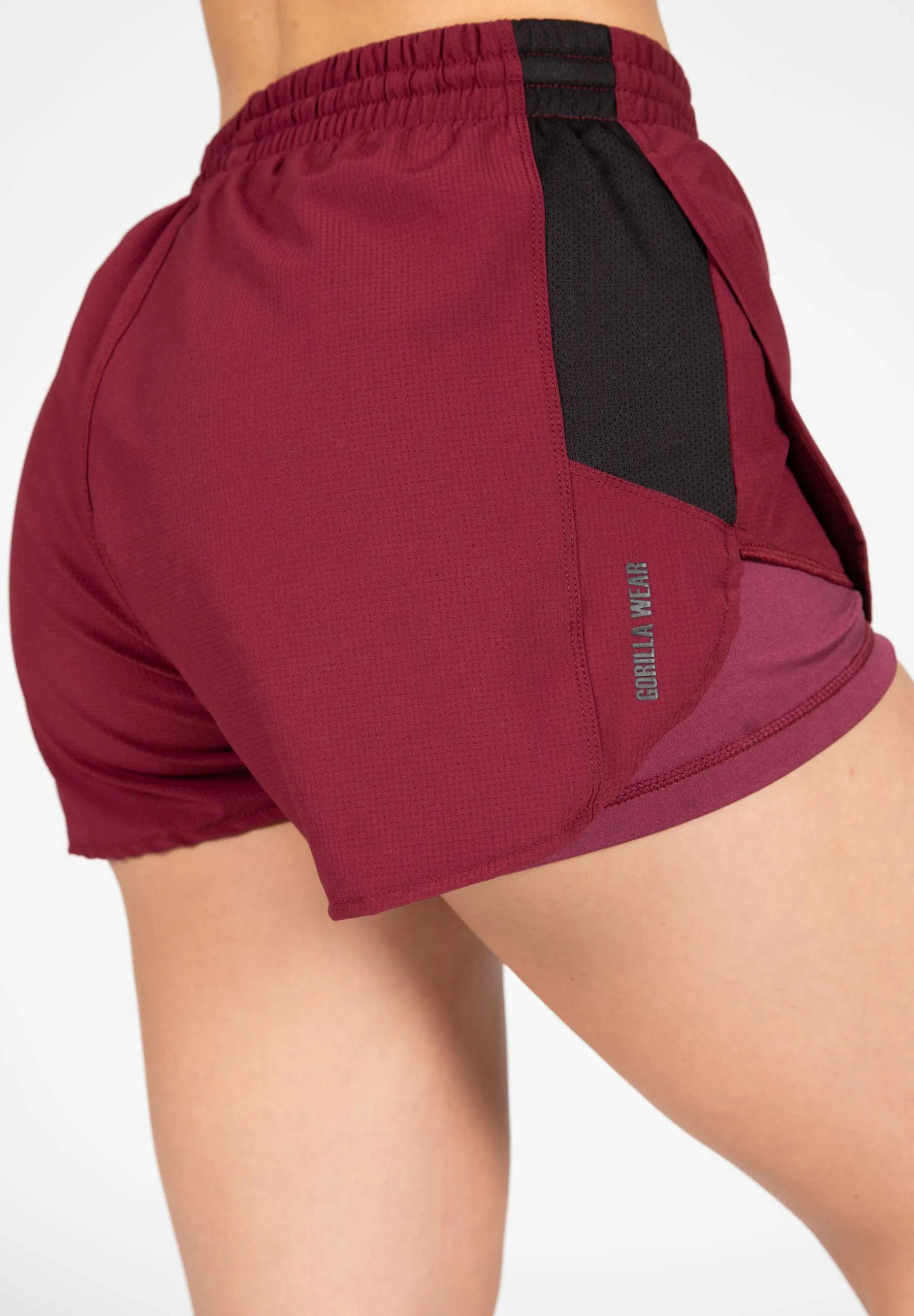 Salina 2-In-1 Shorts - Burgundy Red