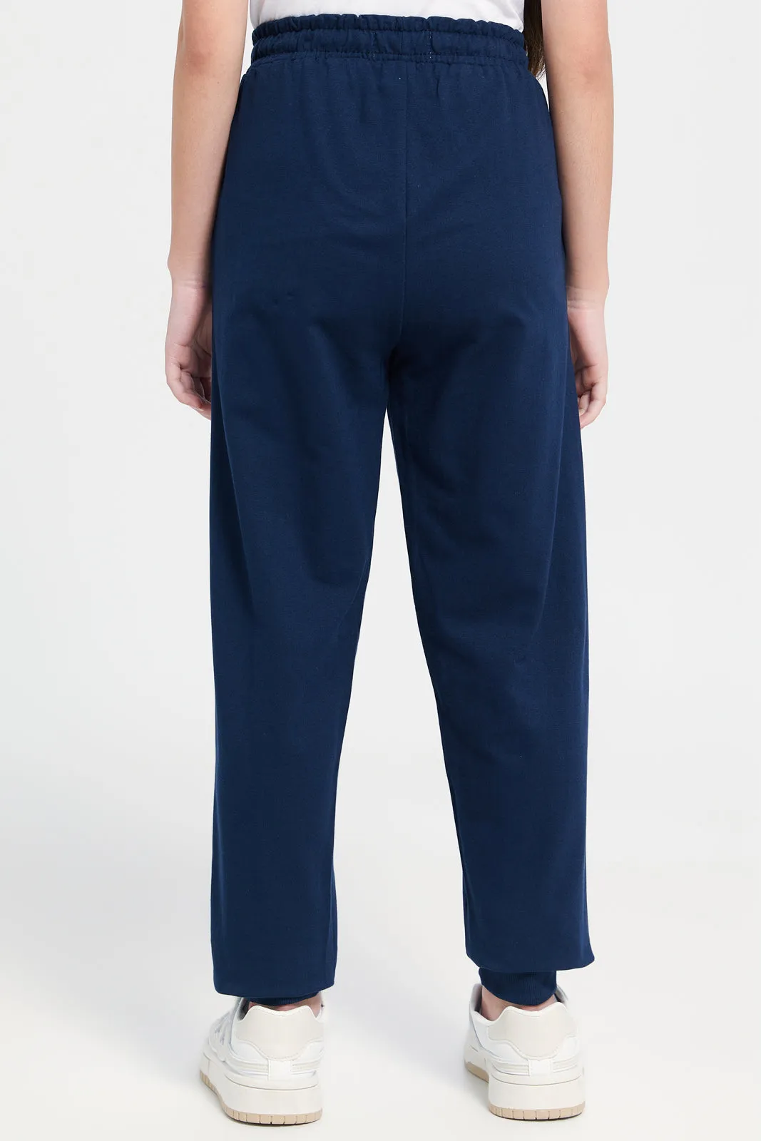 Senior Girls Navy Basic Track Pants