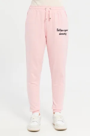 Senior Girls Pink Basic Pants