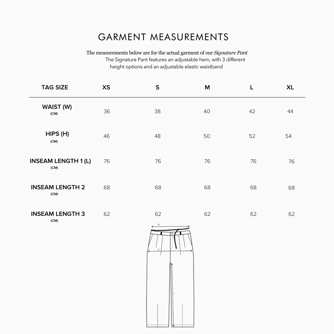 Signature Adjustable Pant / Steel