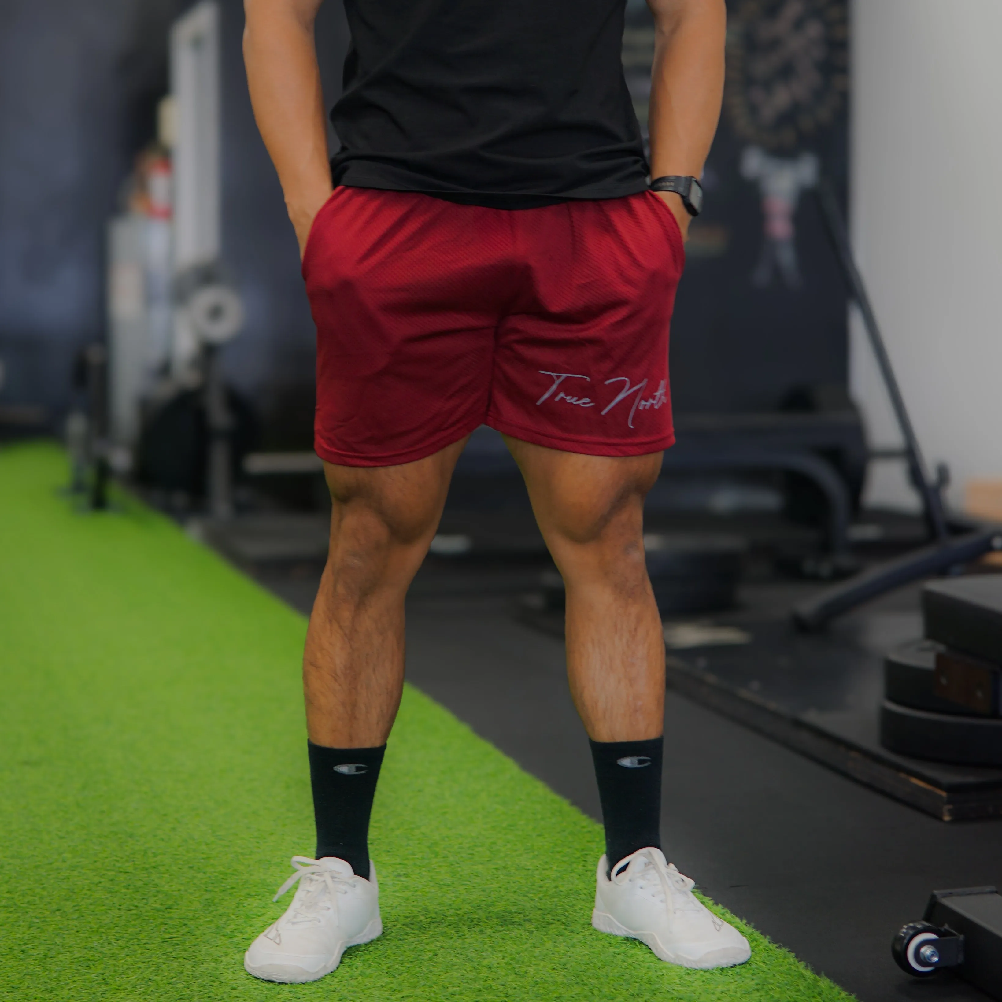 Signature Mesh Shorts - Brick Burgundy