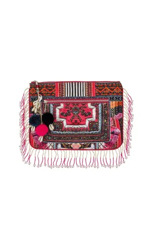 SMALL CANVAS CLUTCH STRAIGHT AND NARROW
