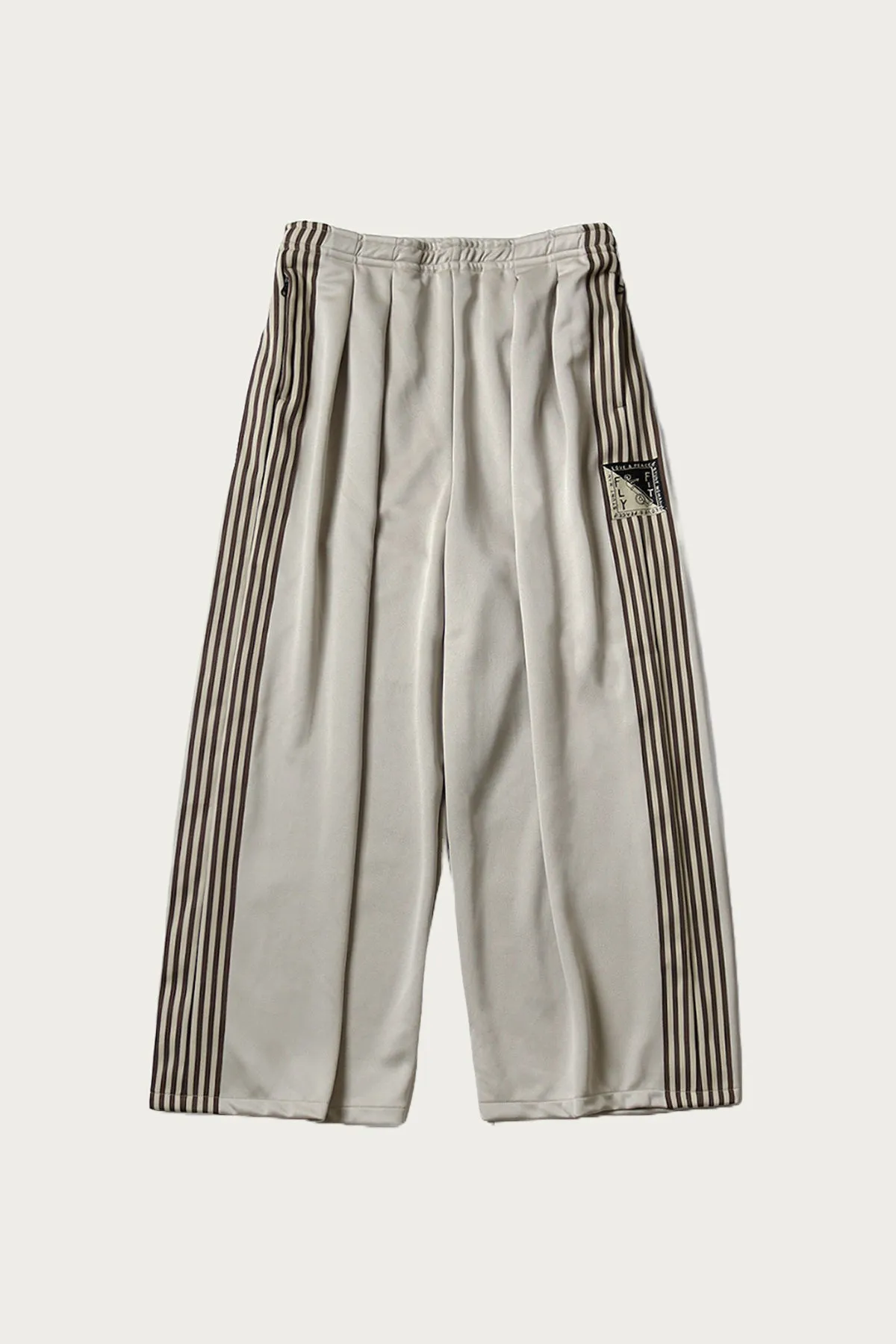 Smooth Jersey Stantman&woman Baggy Truck Pants (Banner Stripe) - Beige